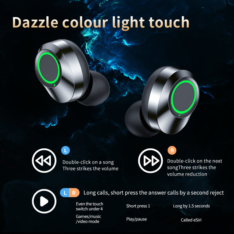 Wireless Bluetooth Compatible Headphones With LED Display