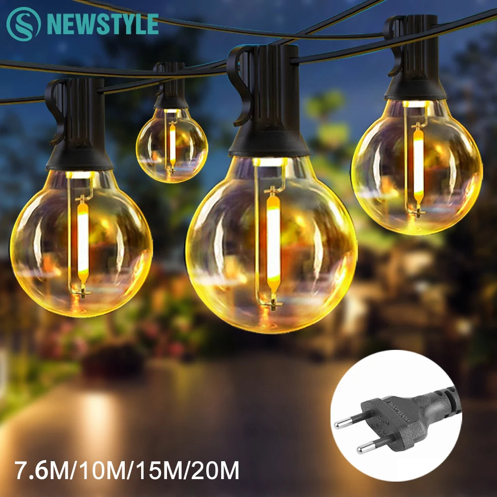 LED Outdoor String Ball Lights Shatterproof