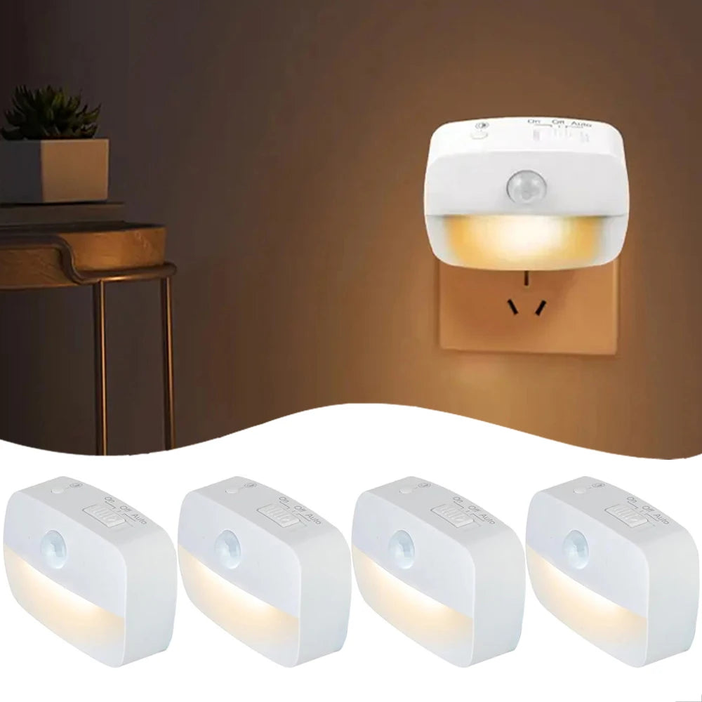 LED Night Light Plug In Smart Motion Sensor